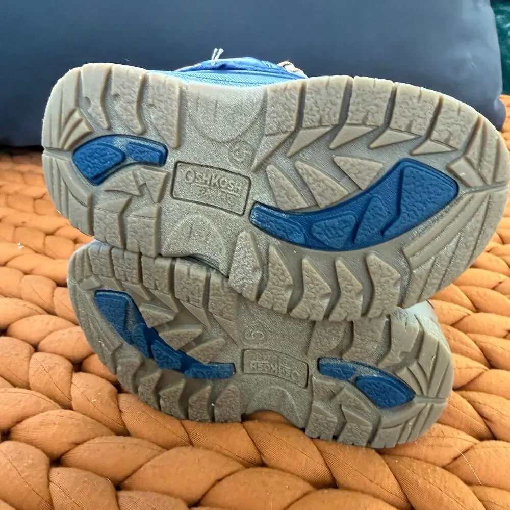OshKosh B'Gosh Wilder Winter Snow Boots Toddler Boys Size 5 Blue Camo OF21R01B